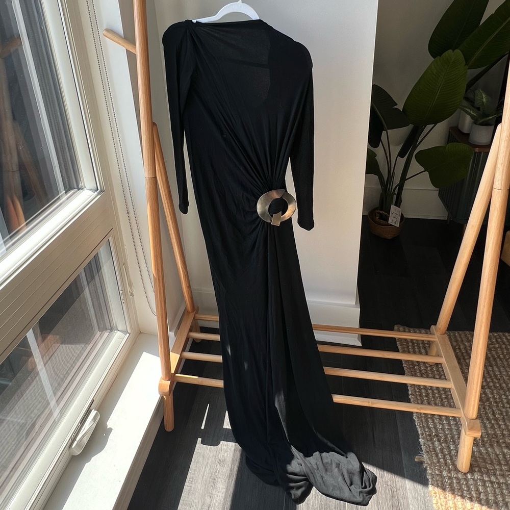 Vintage Donna Karan Collection Wool Gown